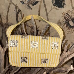 Anthropologie Fiona Beaded Bag-Geometric Version